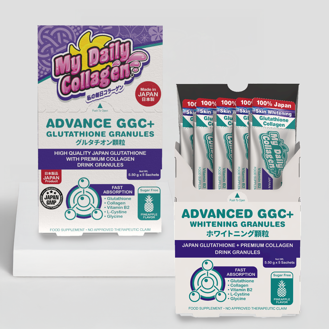 My Daily Collagen Advance GGC+ 2 boxes (5 sachets/box) Glutathione, Glycine, Cysteine Granules