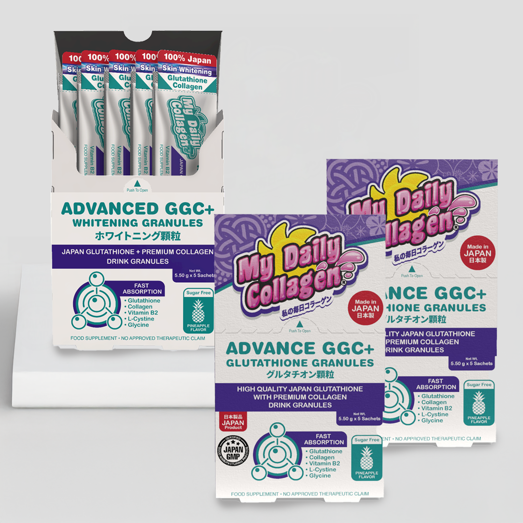 My Daily Collagen Advance GGC+ 3 boxes (5 sachets/box) Glutathione, Glycine, Cysteine Granules