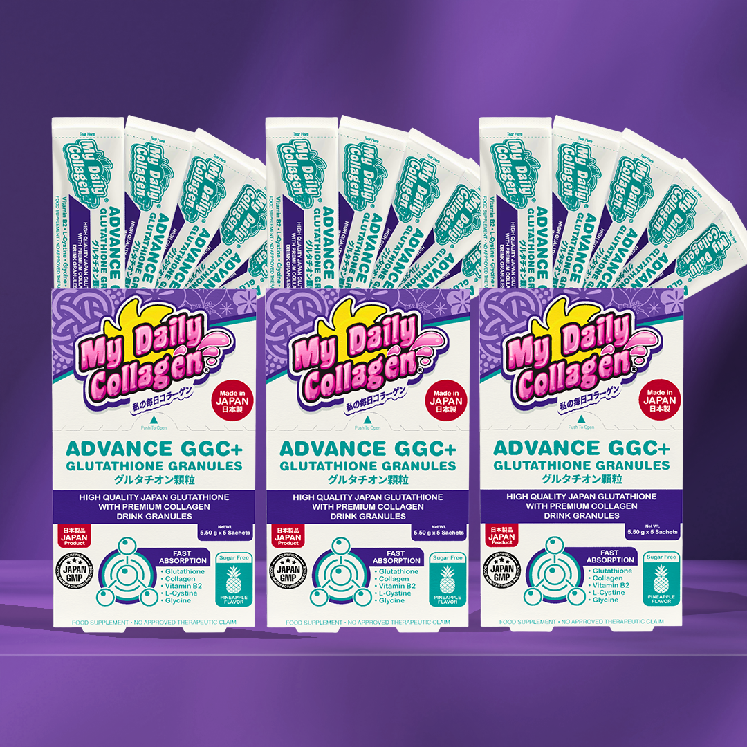 My Daily Collagen Advance GGC+ 3 boxes (5 sachets/box) Glutathione, Glycine, Cysteine Granules