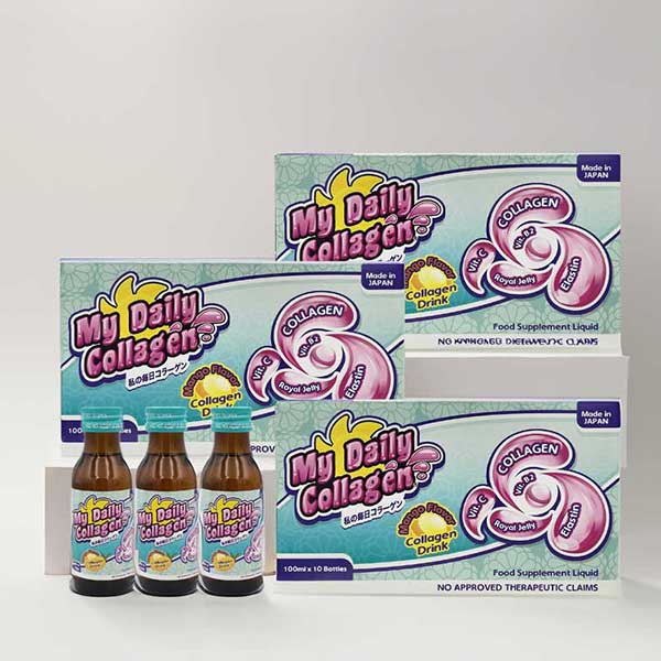 My Daily Collagen Drink - 3 retail boxes (30 x 100ml bottle)