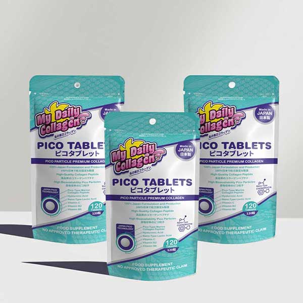 My Daily Collagen Pico Tablets - 3 Pouches (120 tablets x 3)