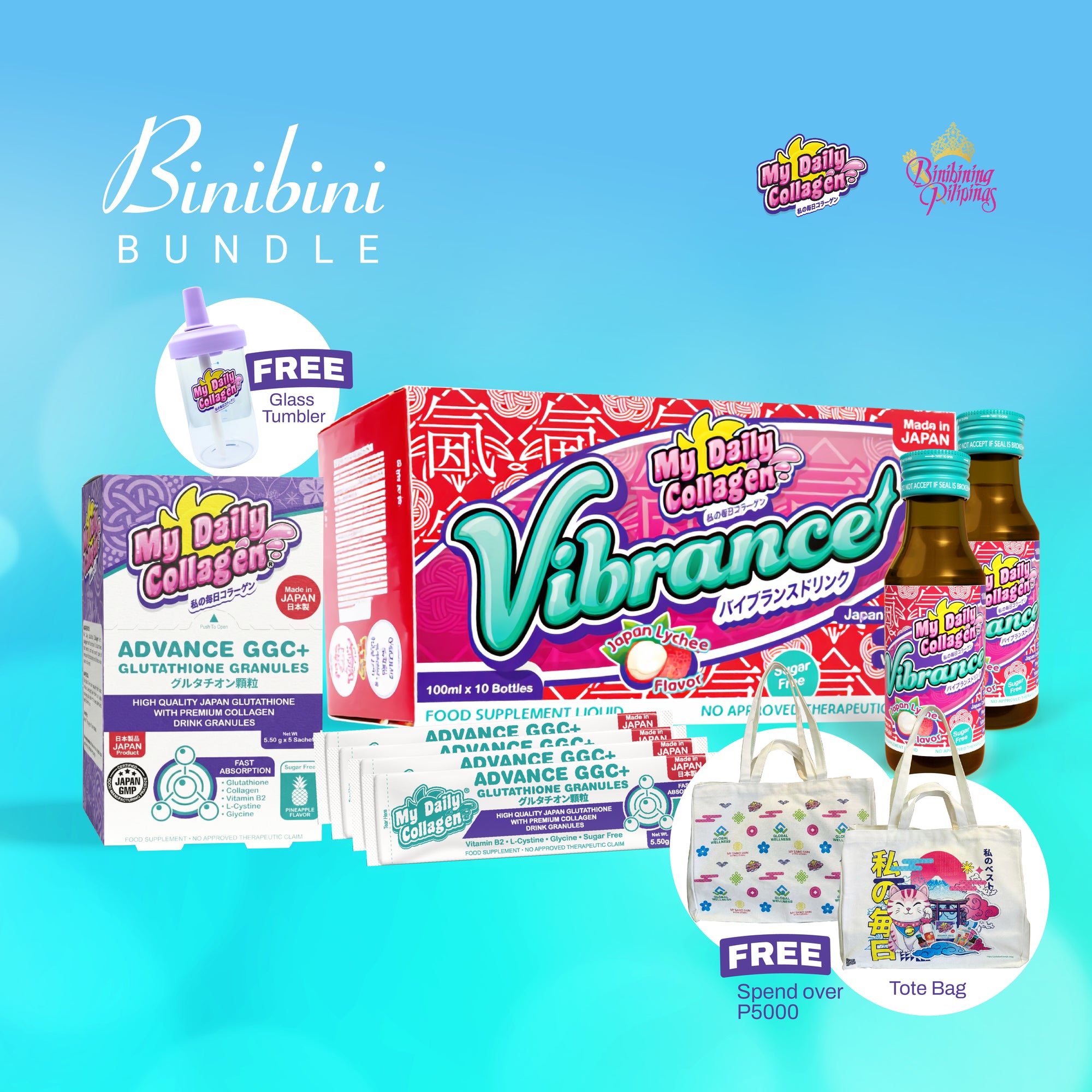 My Daily Collagen® Daily Glow Duo — Vibrance Drink + Advance GGC+