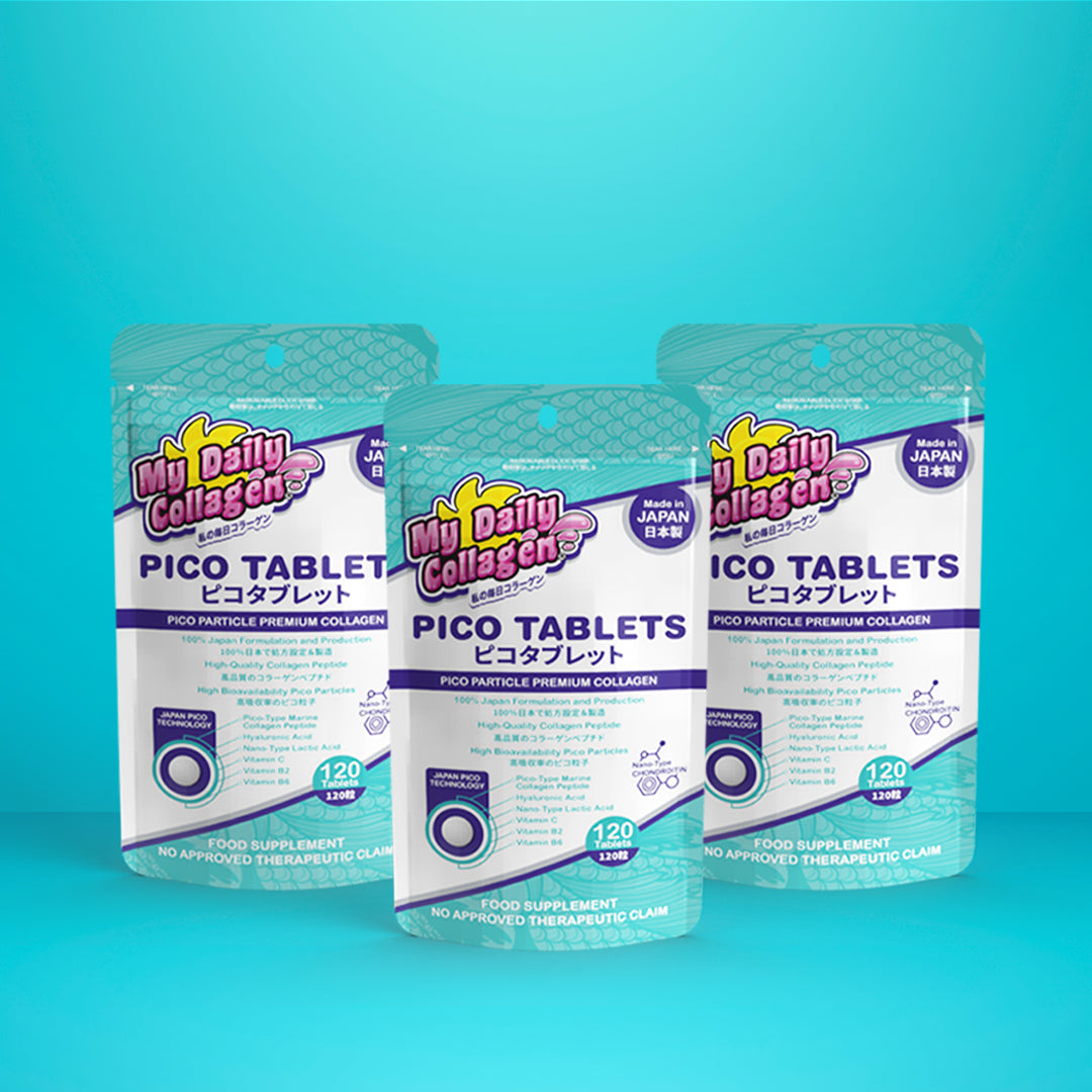 My Daily Collagen Pico Tablets - 3 Pouches (120 tablets x 3)