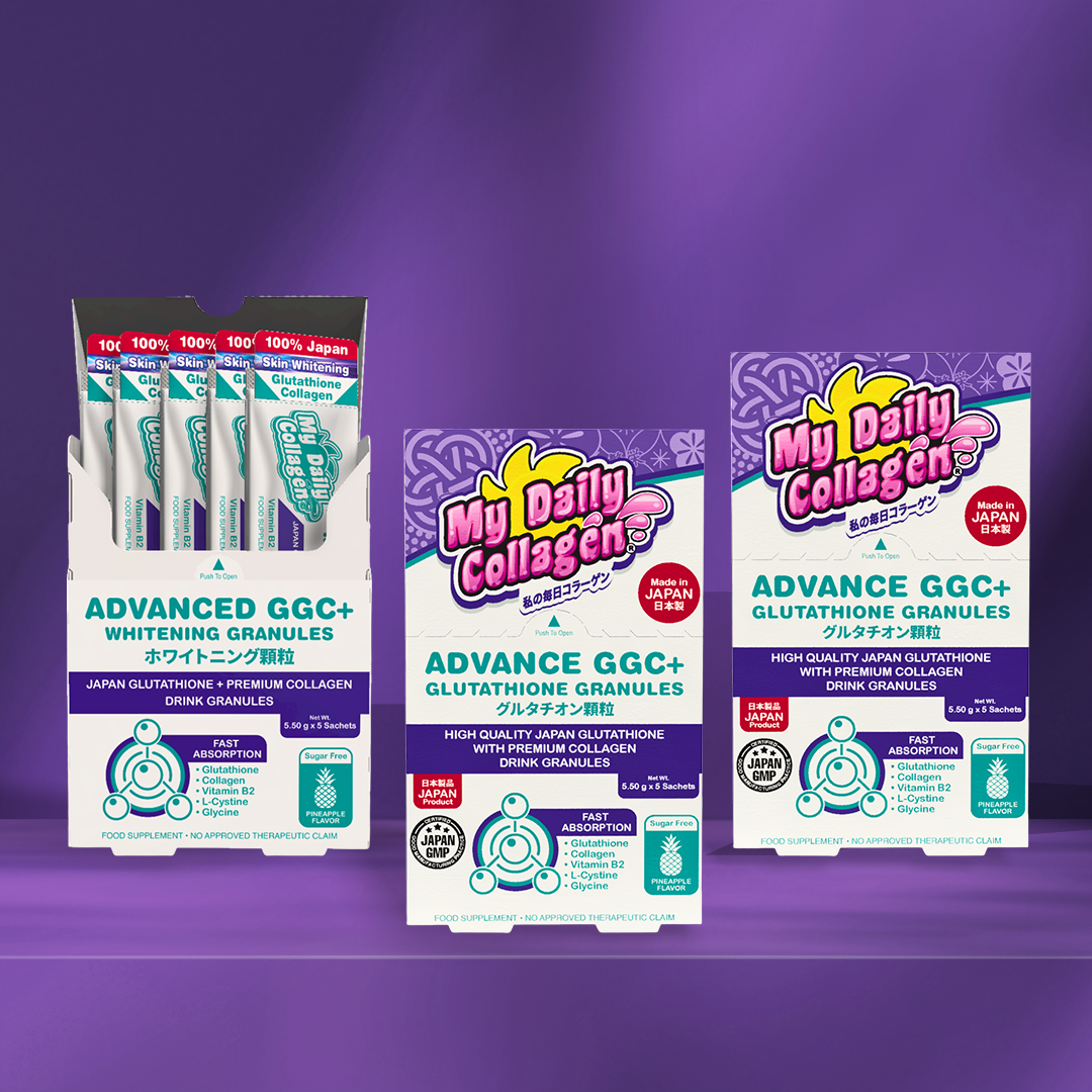 My Daily Collagen Advance GGC+ 3 boxes (5 sachets/box) Glutathione, Glycine, Cysteine Granules