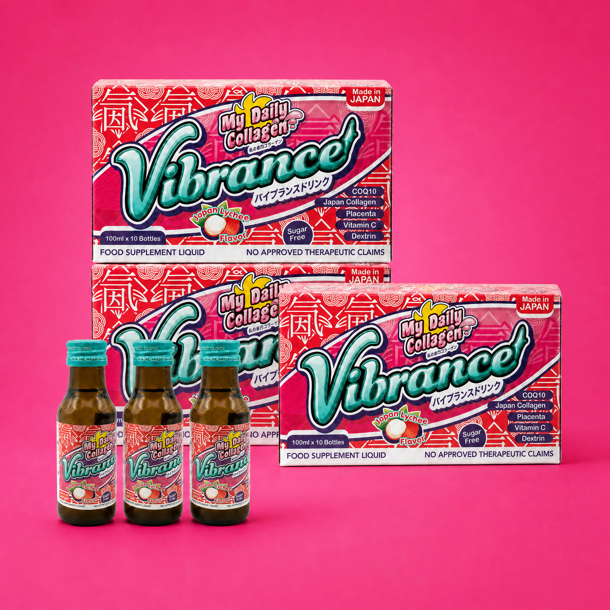 My Daily Collagen Vibrance Drink - 3 retail box (30 x 100ml bottle)
